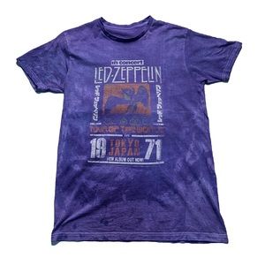 Led Zeppelin Solid Tie Dye Band Tee